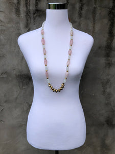 Pink Quartz Necklace