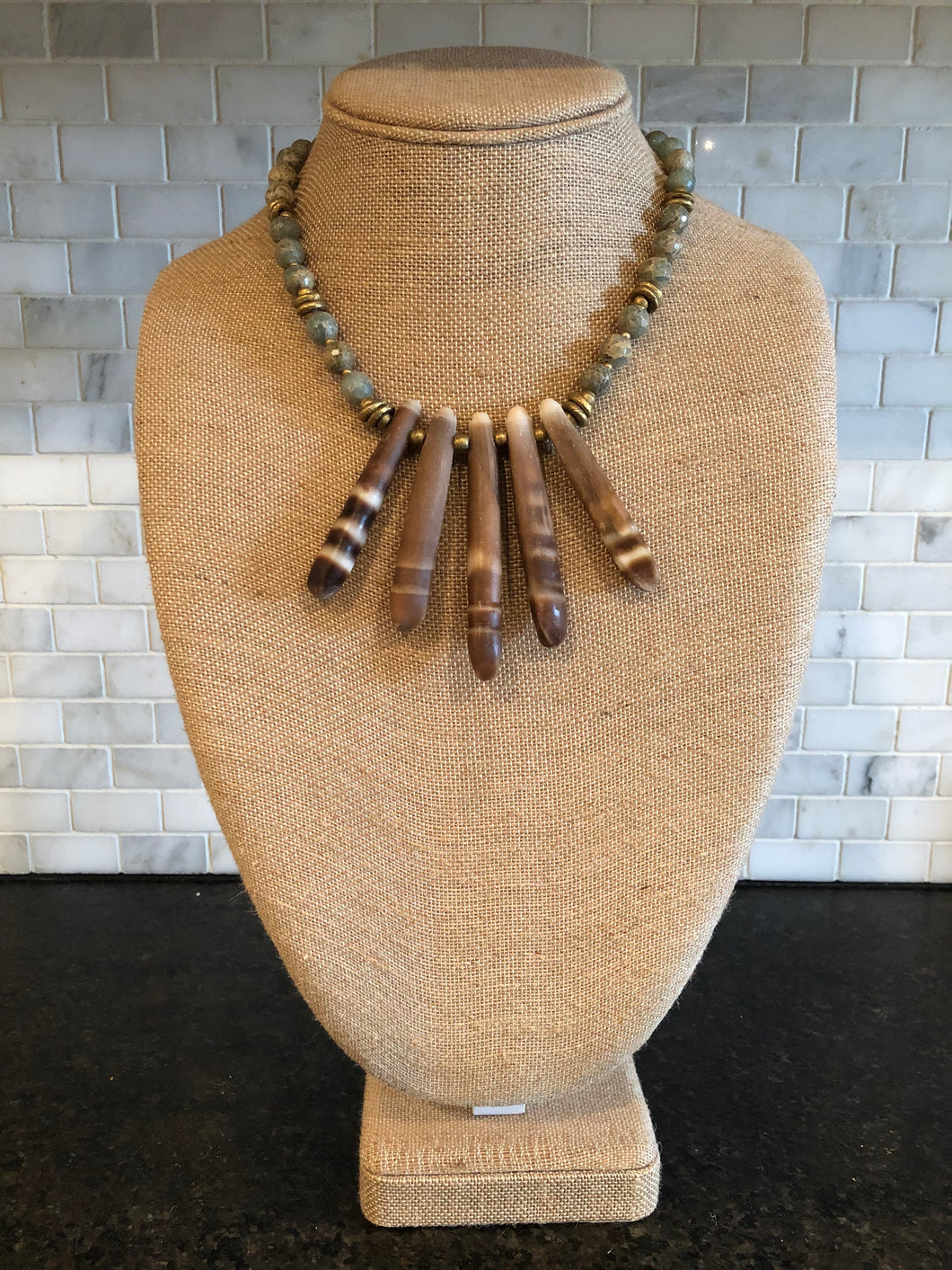 Sea urchin spine necklace