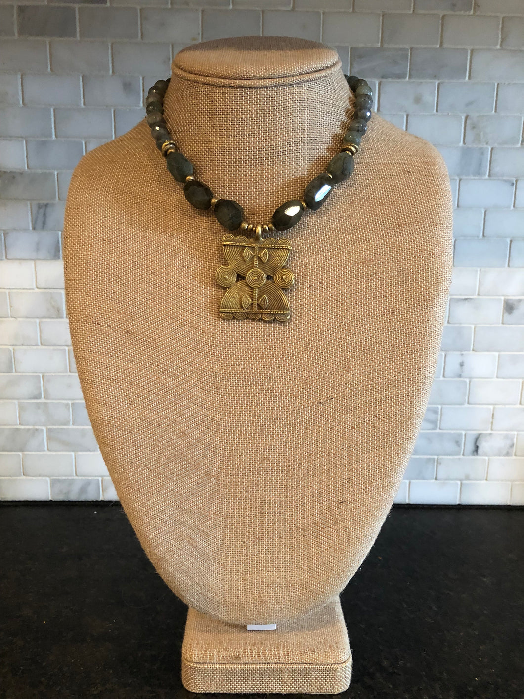 Labradorite Nugget Necklace