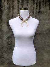 Crescent horn necklace