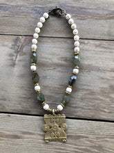 African Brass Pendant Necklace