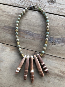 Sea urchin spine necklace