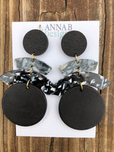Rachel Resin Earrings- Black