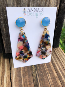 Baba Resin Earrings-Multi
