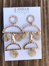 Betty Resin Earrings-Tan