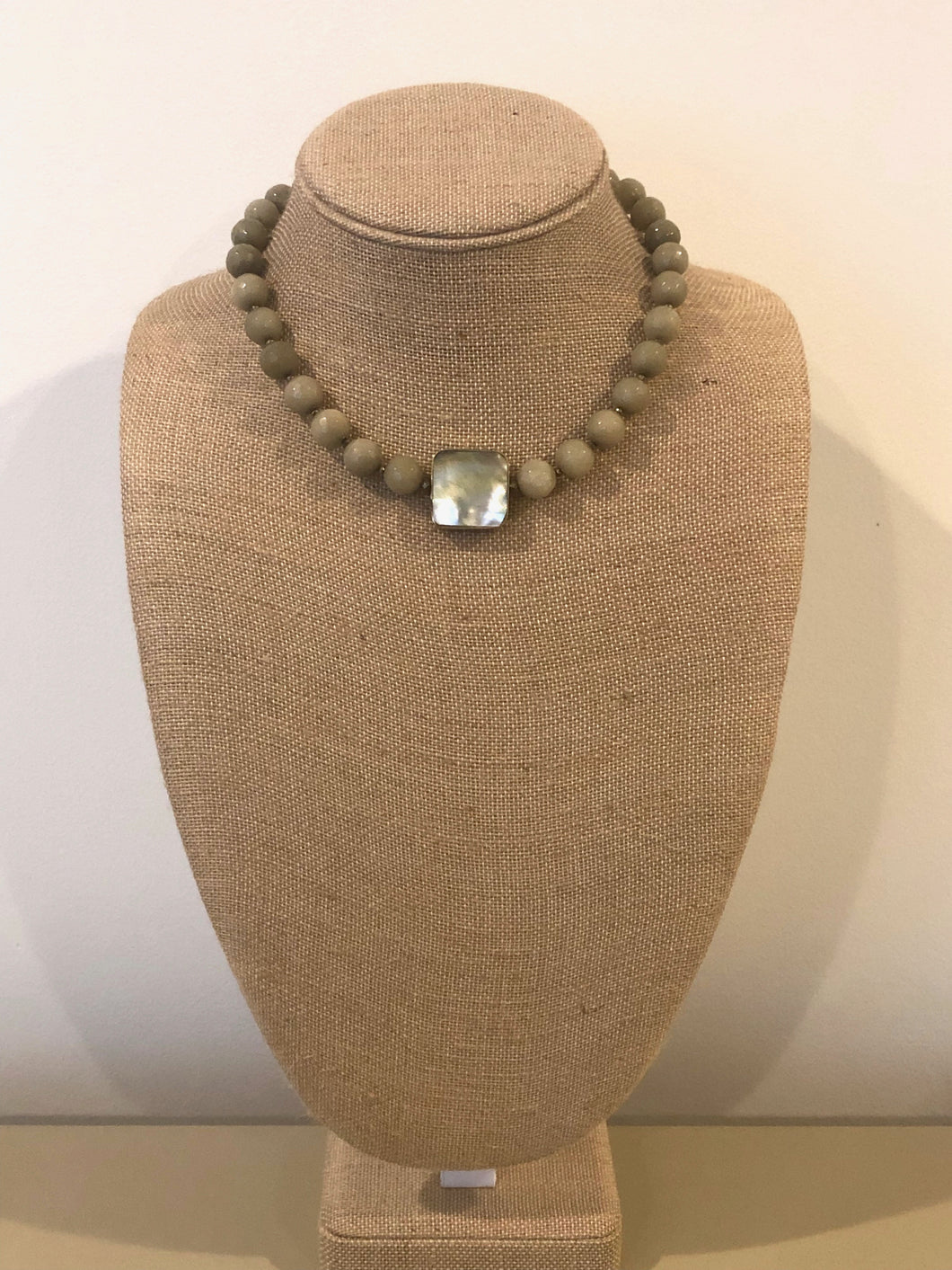 Agate Beaded Necklace