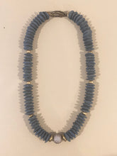 Blue Glass Beaded Necklace