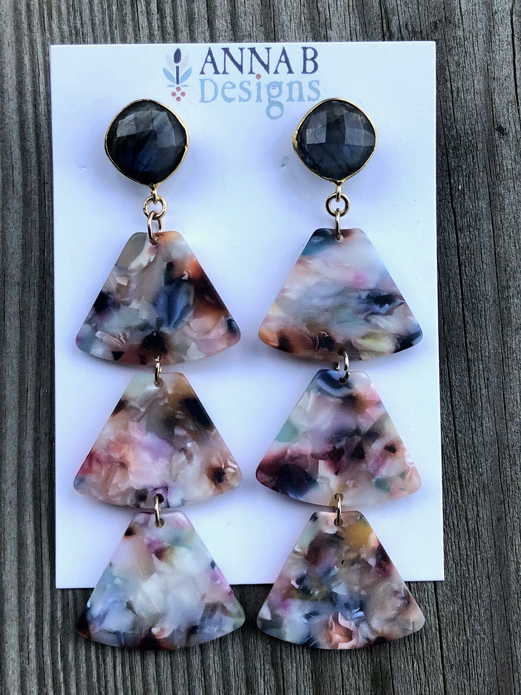 Libby Resin Earrings- Multi