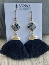Cassie Tassel Earrings- Black