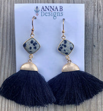 Cassie Tassel Earrings- Black