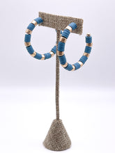 Clay Bead Hoops | Teal