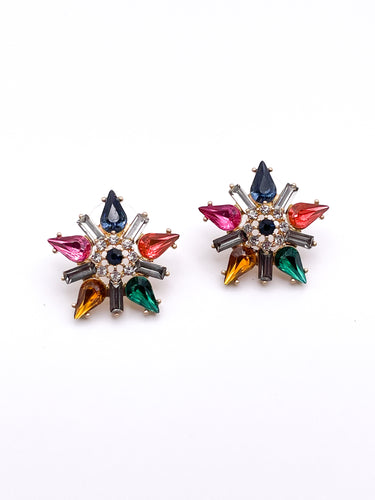 Celeste Crystal Studs | Multi