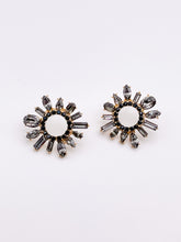 Starburst Crystal Studs | Smoke