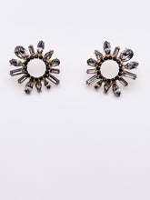 Starburst Crystal Studs | Smoke