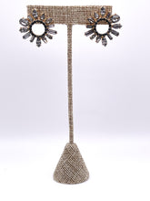 Starburst Crystal Studs | Smoke