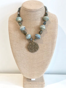 Rolled Paper Bead Necklace