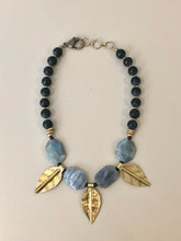 Onyx Leaves Necklace