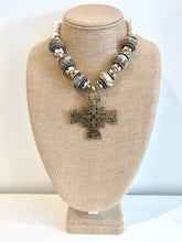 Cream Bone Beaded Necklace
