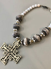 Cream Bone Beaded Necklace