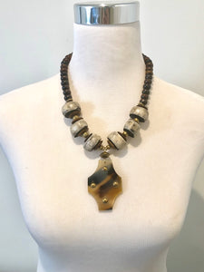 Brown Beaded Necklace