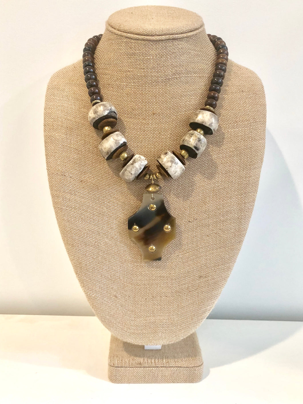 Brown Beaded Necklace