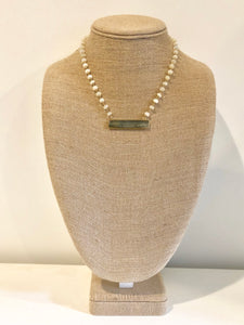Opal Rosary Necklace (Cream)