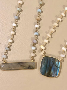Opal Rosary Necklace