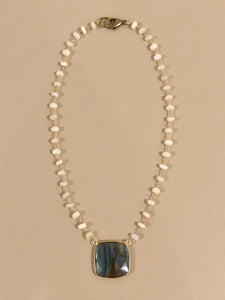 Opal Rosary Necklace