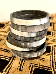 Matte Horn Bangles