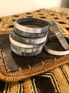 Matte Horn Bangles