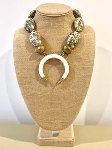 Abalone Bone Necklace