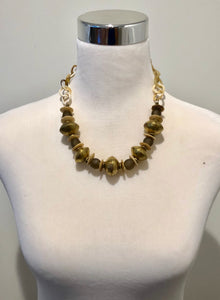 Glass and Horn Necklace