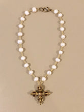 Pearl Necklace with Cross Pendant