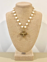 Pearl Necklace with Cross Pendant