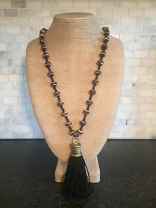 Suede Tassel Necklace