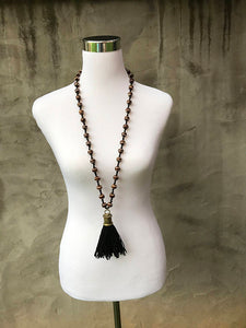 Suede Tassel Necklace