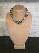 Multicolored vinyl necklace