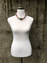 Multicolored vinyl necklace
