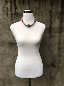 Multicolored vinyl necklace