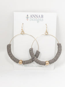 Evie Clay French Hooks | Stone