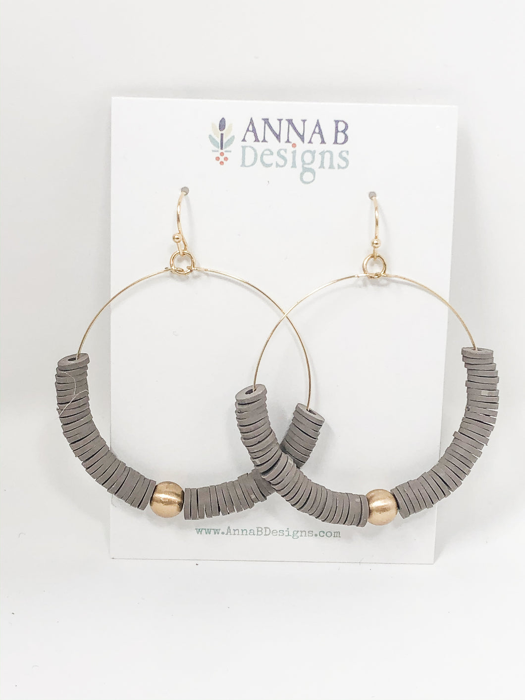 Evie Clay French Hooks | Stone