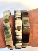 Brass Studded Horn Bangles
