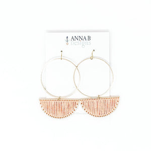 Nia Thread Earrings | Coral