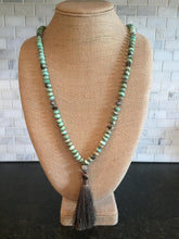 Peruvian Opal Necklace with Silky Tassel