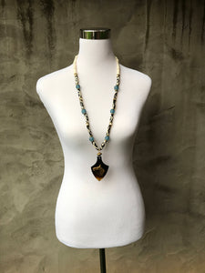 African Bone Beaded Necklace
