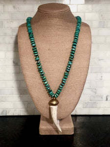 Antler Tip Beaded Necklace