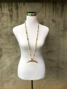 Faceted Amazonite beaded necklace