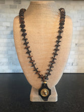 Bone Necklace with Horn Pendant