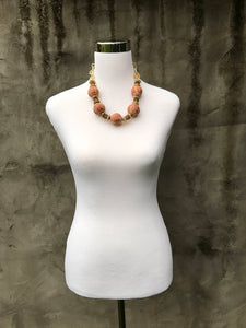 African Clay Bead Necklace