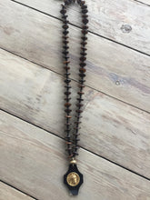 Bone Necklace with Horn Pendant